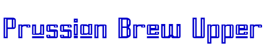 Prussian Brew Upper font